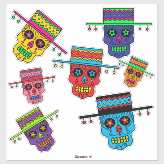 Gaucho Sugar Skull Sticker (Vel)