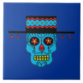 Gaucho Sugar Skull Tegeltje (Voorkant)