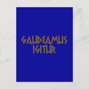 gaudeamus igitur Latein latijn Briefkaart