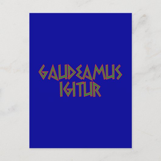 gaudeamus igitur Latein latijn Briefkaart (Voorkant)
