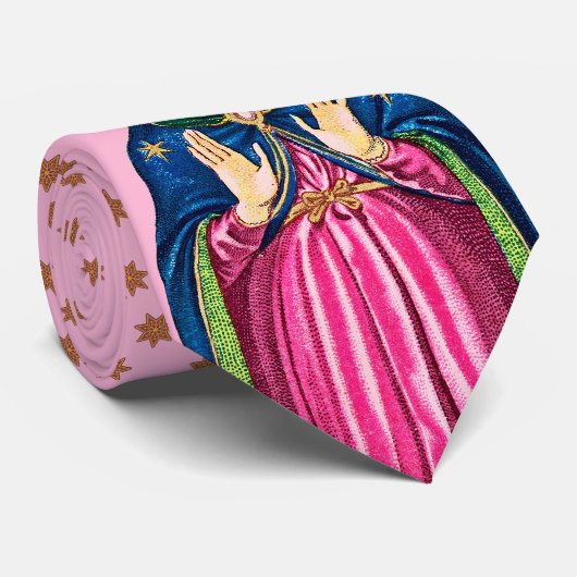 Gaudete! (English: Rejoice) Upper Torso BVM Advent Stropdas (Opgerold)