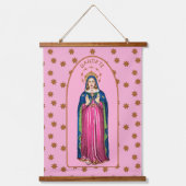 Gaudete! (Rejoice!) with Standing BVM Advent Hangend Wandkleed (Voorkant)