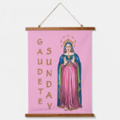 Gaudete rose Dimanche BVM Avent Tapisserie murale (Recto)