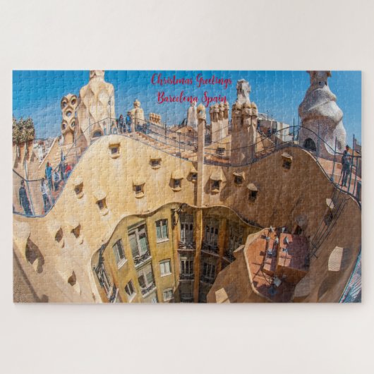 Gaudi Architecture Barcelona. Legpuzzel (Horizontaal)