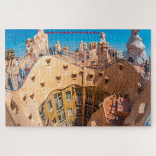Gaudí-architectuur Barcelona. Legpuzzel