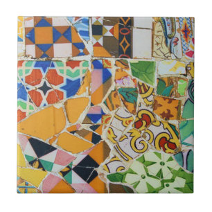 Gaudi Ceramic Tile-ontwerp Tegeltje