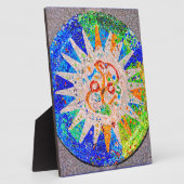 Gaudi Detail Blue Fotoplaat (Zijkant)