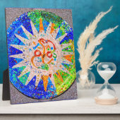 Gaudi Detail Blue Fotoplaat (Zijkant)