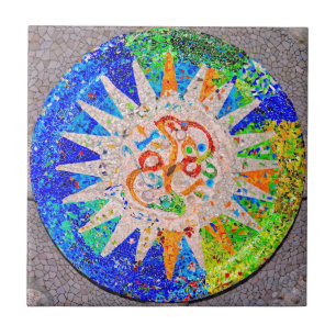 Gaudi Detail Blue Tegeltje