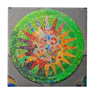 Gaudi Detail Green Tegeltje