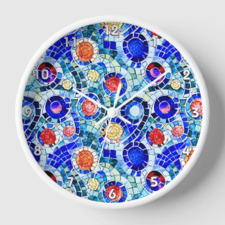 Gaudi geïnspireerd multicolor mozaïek patroon