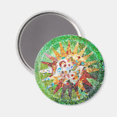 Gaudi Green Sun Magnet Magneet (Voorkant / Achterkant)