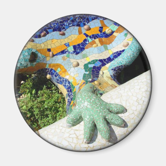 Gaudi Lizard Hand - cadeaumagneet Magneet (Voorkant)