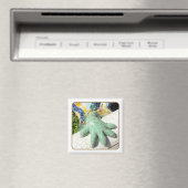 Gaudi Lizard Hand Tegels Magneet (Insitu (Vaatwasser))