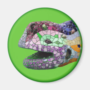 Gaudi Lizard Head Mosaics Magneet
