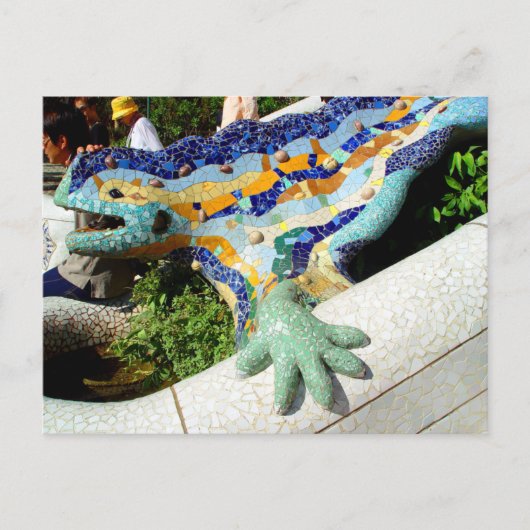 Gaudi Lizard Mosaics Briefkaart (Voorkant)