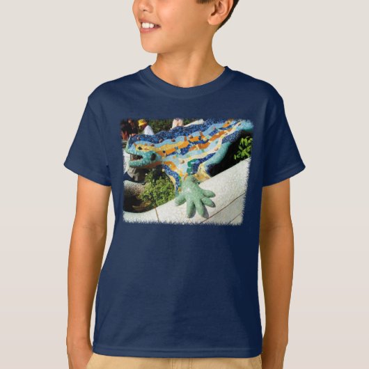 Gaudi Lizard Mosaics T-shirt (Voorkant)