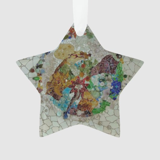 Gaudi Mosaic Ceramic Ornament (voorkant)