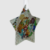 Gaudi Mosaic Ceramic Ornament (voorkant)
