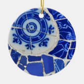 Gaudi Mosaic Kerstversier Keramisch Ornament (Voorkant)
