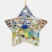 Gaudi Mosaic-sieroog Keramisch Ornament (Voorkant)