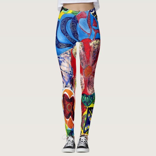 Gaudi-waterverf. Leggings (Voorkant)