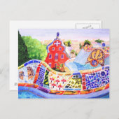 Gaudi's Park. Briefkaart (Voorkant / Achterkant)