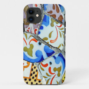 Gaudi's Park Guell Mosaic Tiles iPhone 11 Hoesje