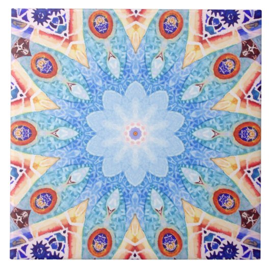 Gaudi's Tile. Tegeltje (Voorkant)