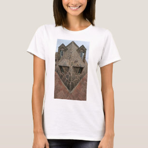 Gaudi's Torre Bellesguard draak T-shirt