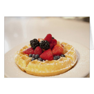 Gaufre aux fruits frais