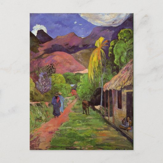 Gaugin - Weg in Tahiti Briefkaart (Voorkant)