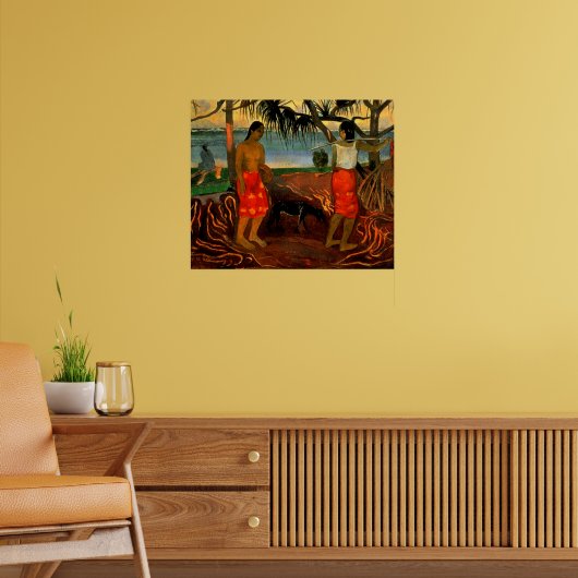 Gauguin - Beneath the Pandanus Tree Poster (Woonkamer 2)