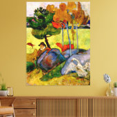 Gauguin - Breton Boy in een landschap Canvas Afdruk (Insitu (Woonkamer))