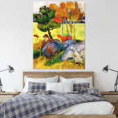 Gauguin - Breton Boy in een landschap Canvas Afdruk (Insitu (Slaapkamer))