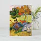 Gauguin - Breton Boy in een landschap Kaart (Staand voorkant)
