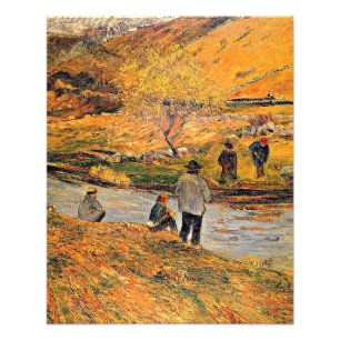 Gauguin - Breton Fisherman Foto Afdruk