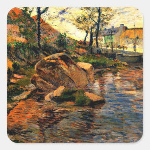 Gauguin - Cove Opposite Pont-Aven Harbour Vierkante Sticker