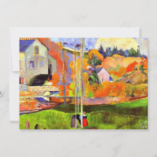 Gauguin - Een Bretons Landschap-David's Molen- Notitiekaartje