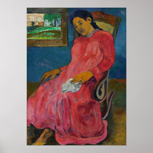 Gauguin - Faaturuma (Melancholic) 1891 Poster (Voorkant)
