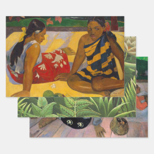 Gauguin Frans Polynesië Tahiti Vrouwen Schilderen Inpakpapier Vel