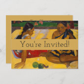 Gauguin Frans Polynesië Tahiti Vrouwen Schilderen Kaart (Voorkant / Achterkant)