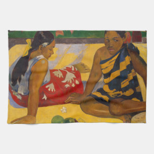 Gauguin Frans Polynesië Tahiti Vrouwen Schilderen Theedoek