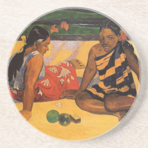Gauguin Frans-Polynesië Tahiti Vrouwen Schilderij Zandsteen Onderzetter