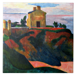 Gauguin - Het huis bij Pan-Du Tegeltje
