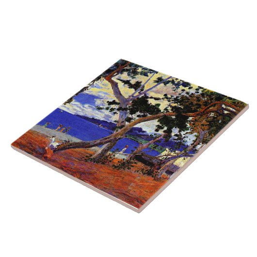 Gauguin - Kustlandschap van Martinique Tegeltje (Zijkant)