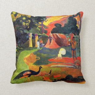 Gauguin Landscape met Peacocks Pillow Kussen