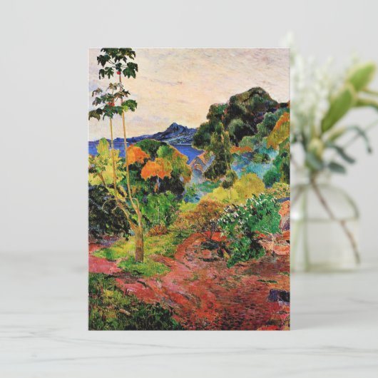 Gauguin - Landschap Martinique Kaart (Staand voorkant)