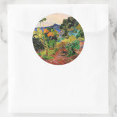 Gauguin - Landschap Martinique Ronde Sticker (Tas)