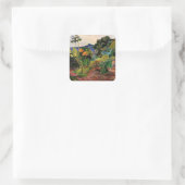 Gauguin - Landschap Martinique Vierkante Sticker (Tas)